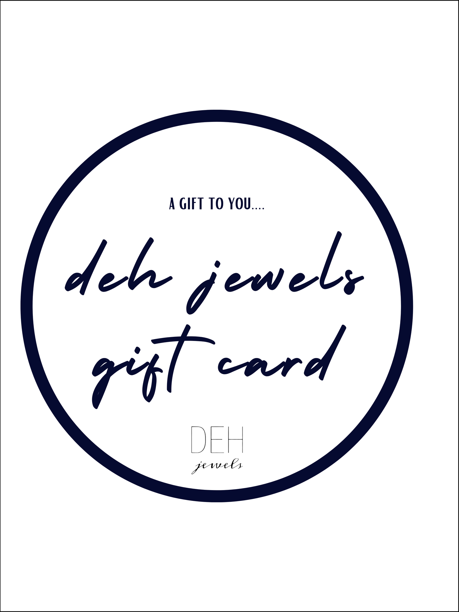 DEH Jewels Gift Card