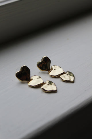 The Drop Heart Earrings