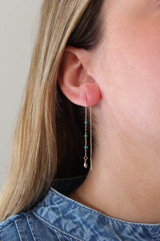 Emerald Drop Earrings