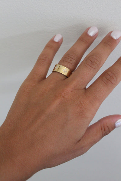 Stainless Steel Clover Ring