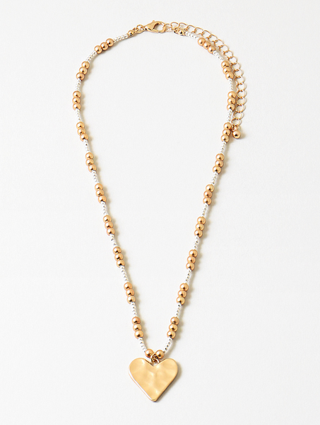 Matte Gold Heart